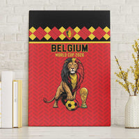World Football 2026 Belgium Canvas Wall Art Belgian Lion Go Champions - Wonder Print Shop