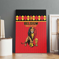 World Football 2026 Belgium Canvas Wall Art Belgian Lion Go Champions - Wonder Print Shop