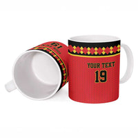 Custom World Football 2026 Belgium Ceramic Mug Belgian Lion Go Champions - Wonder Print Shop