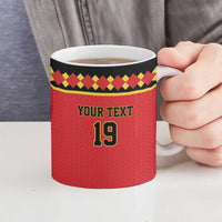 Custom World Football 2026 Belgium Ceramic Mug Belgian Lion Go Champions - Wonder Print Shop