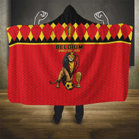 World Football 2026 Belgium Hooded Blanket Belgian Lion Go Champions - Wonder Print Shop