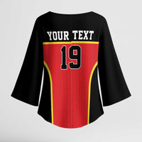 Custom World Football 2026 Belgium Kimono Sleeve Blouse Belgian Lion Go Champions - Wonder Print Shop