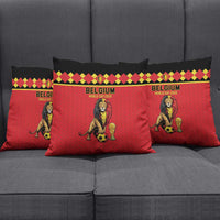 World Football 2026 Belgium Pillow Cover Belgian Lion Go Champions - Wonder Print Shop