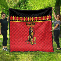 World Football 2026 Belgium Quilt Belgian Lion Go Champions - Wonder Print Shop