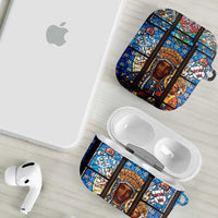 Polish Black Madonna of Czestochowa AirPods Case Our Lady of Poland Stained Glass