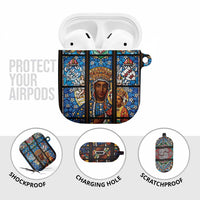 Polish Black Madonna of Czestochowa AirPods Case Our Lady of Poland Stained Glass