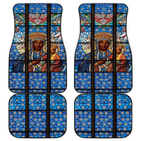 Polish Black Madonna of Czestochowa Car Mats Our Lady of Poland Stained Glass