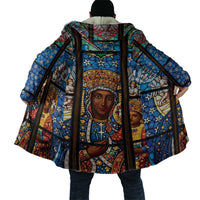 Polish Black Madonna of Czestochowa Cloak Our Lady of Poland Stained Glass
