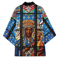 Polish Black Madonna of Czestochowa Kimono Our Lady of Poland Stained Glass