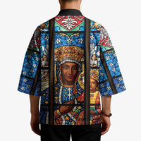 Polish Black Madonna of Czestochowa Kimono Our Lady of Poland Stained Glass