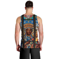 Polish Black Madonna of Czestochowa Men Tank Top Our Lady of Poland Stained Glass