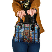 Polish Black Madonna of Czestochowa Shoulder Handbag Our Lady of Poland Stained Glass