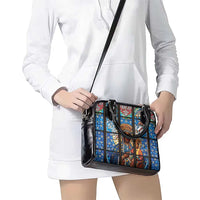 Polish Black Madonna of Czestochowa Shoulder Handbag Our Lady of Poland Stained Glass