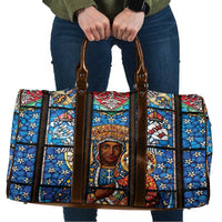 Polish Black Madonna of Czestochowa Travel Bag Our Lady of Poland Stained Glass