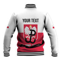 Personalized Warsaw Uprising 1944 Poland Baseball Jacket White Eagle Kotwica Bóg Honor Ojczyzna