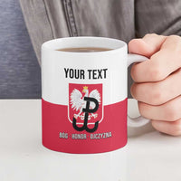 Personalized Warsaw Uprising 1944 Poland Ceramic Mug White Eagle Kotwica Bóg Honor Ojczyzna