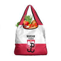 Warsaw Uprising 1944 Poland Grocery Bag White Eagle Kotwica Bóg Honor Ojczyzna