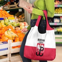 Warsaw Uprising 1944 Poland Grocery Bag White Eagle Kotwica Bóg Honor Ojczyzna