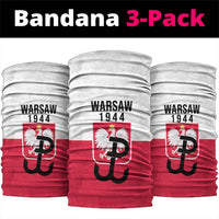 Warsaw Uprising 1944 Poland Neck Gaiter White Eagle Kotwica Bóg Honor Ojczyzna