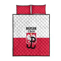 Warsaw Uprising 1944 Poland Quilt Bed Set White Eagle Kotwica Bóg Honor Ojczyzna