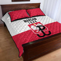 Warsaw Uprising 1944 Poland Quilt Bed Set White Eagle Kotwica Bóg Honor Ojczyzna