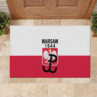 Warsaw Uprising 1944 Poland Rubber Doormat White Eagle Kotwica Bóg Honor Ojczyzna