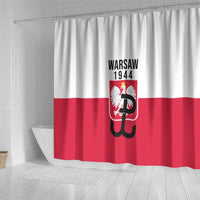 Warsaw Uprising 1944 Poland Shower Curtain White Eagle Kotwica Bóg Honor Ojczyzna