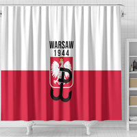 Warsaw Uprising 1944 Poland Shower Curtain White Eagle Kotwica Bóg Honor Ojczyzna