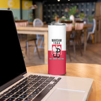 Personalized Warsaw Uprising 1944 Poland Skinny Tumbler White Eagle Kotwica Bóg Honor Ojczyzna