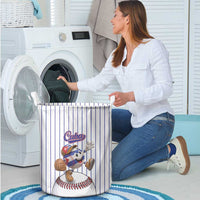 Cuba Baseball Laundry Basket Cuban Flag Mascot Design