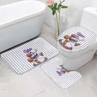 Cuba Baseball Bathroom Set Cuban Flag Mascot Design