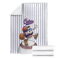 Cuba Baseball Blanket Cuban Flag Mascot Design