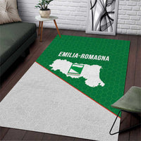 Italy Emilia-Romagna Area Rug Map With Flag Style - Wonder Print Shop
