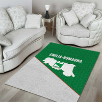 Italy Emilia-Romagna Area Rug Map With Flag Style - Wonder Print Shop