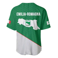 Italy Emilia-Romagna Baseball Jersey Map With Flag Style LT19