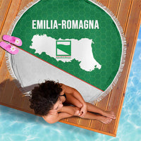 Italy Emilia-Romagna Beach Blanket Map With Flag Style - Wonder Print Shop