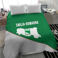 Italy Emilia-Romagna Bedding Set Map With Flag Style - Wonder Print Shop