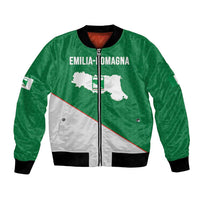 Italy Emilia-Romagna Bomber Jacket Map With Flag Style LT19