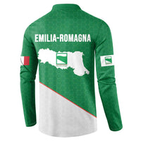 Italy Emilia-Romagna Button Sweatshirt Map With Flag Style LT19