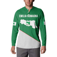 Italy Emilia-Romagna Button Sweatshirt Map With Flag Style LT19