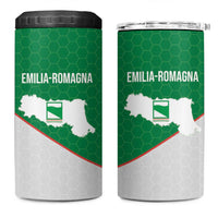 Italy Emilia-Romagna 4 in 1 Can Cooler Tumbler Map With Flag Style - Wonder Print Shop