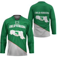 Italy Emilia-Romagna Hockey Jersey Map With Flag Style - Wonder Print Shop