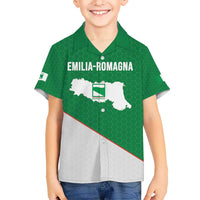 Italy Emilia-Romagna Kid Hawaiian Shirt Map With Flag Style LT19