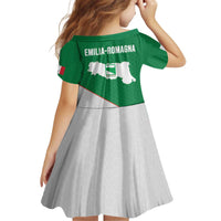 Italy Emilia-Romagna Kid Short Sleeve Dress Map With Flag Style LT19