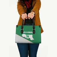 Italy Emilia-Romagna Leather Bag Map With Flag Style - Wonder Print Shop