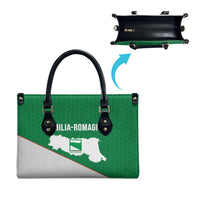 Italy Emilia-Romagna Leather Bag Map With Flag Style - Wonder Print Shop