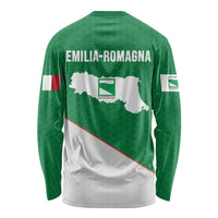 Italy Emilia-Romagna Long Sleeve Shirt Map With Flag Style LT19