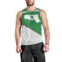 Italy Emilia-Romagna Men Tank Top Map With Flag Style LT19