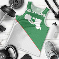 Italy Emilia-Romagna Men Tank Top Map With Flag Style LT19