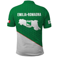 Italy Emilia-Romagna Polo Shirt Map With Flag Style LT19